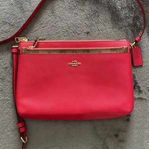 Coach hot pink bag